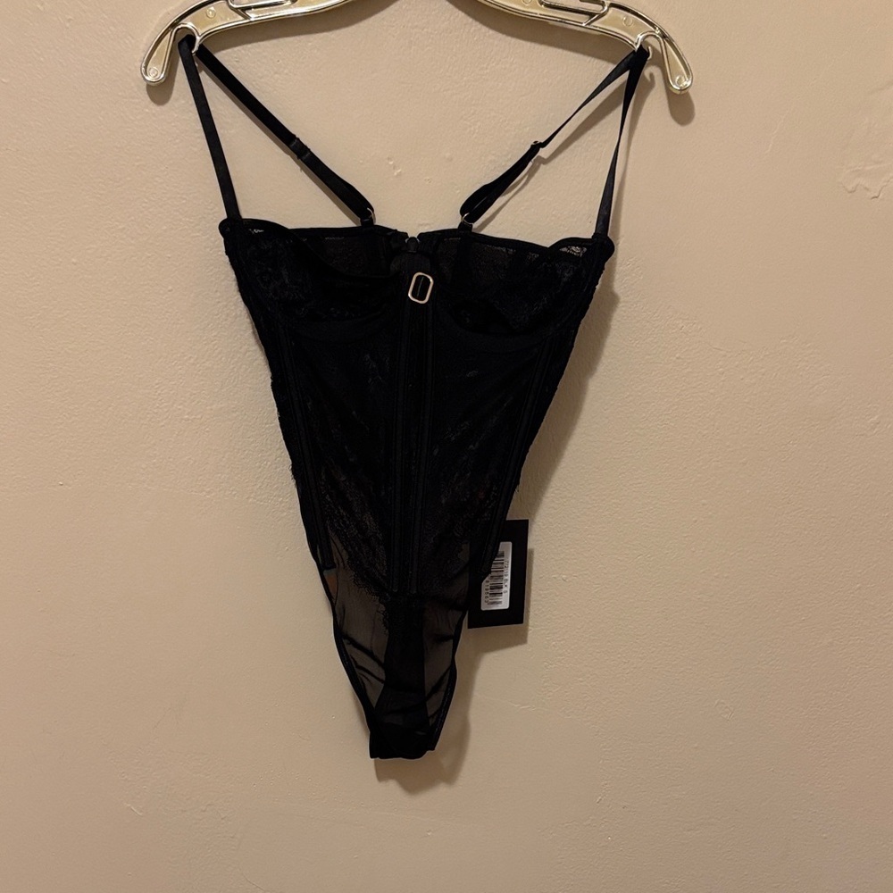 Forplay Black Lace Chemise